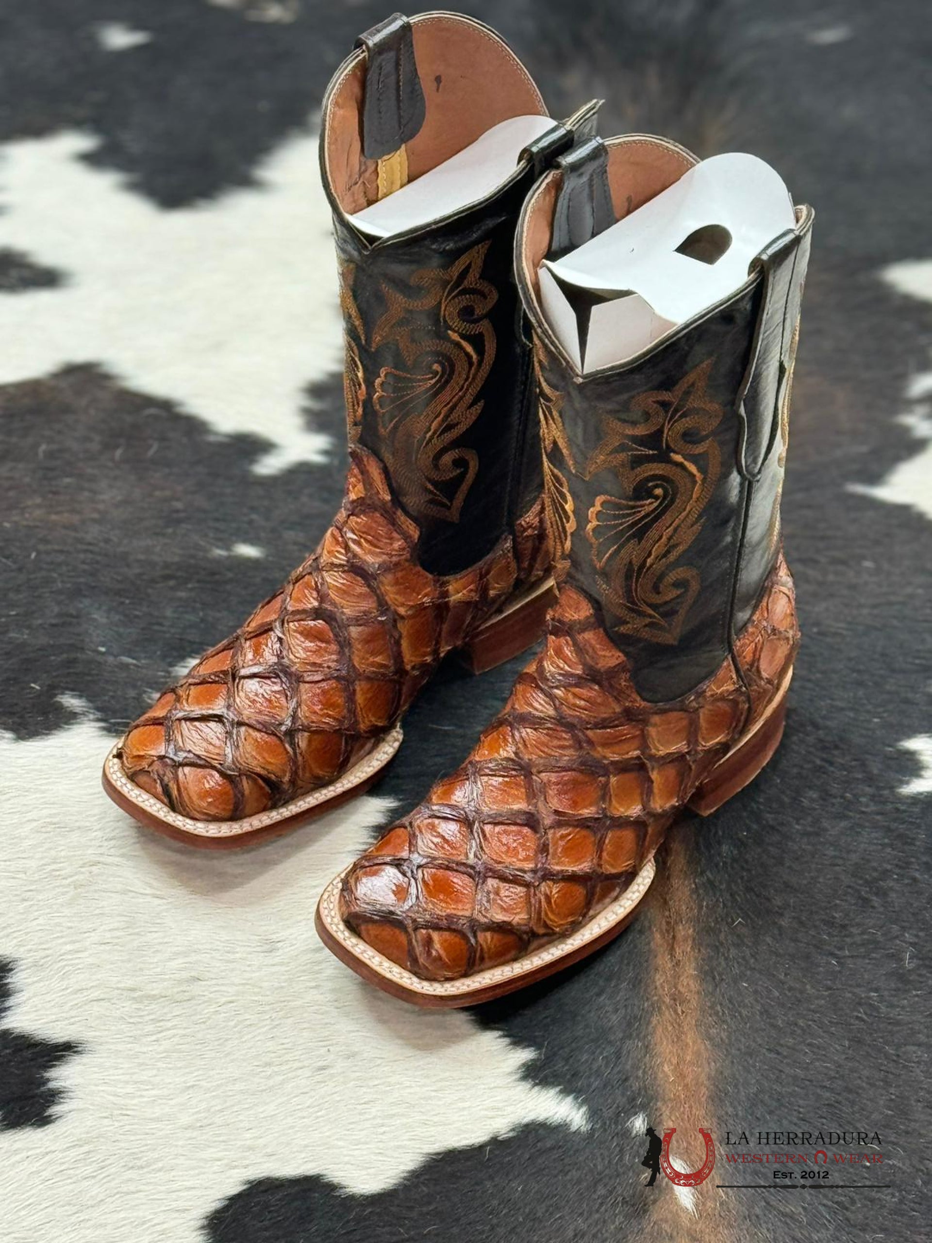 Bota Vaquera Botas De Piel De Pescado Pirarucu BOTAS DILIGENCIA