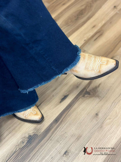 BOTAS LOS ALTOS PARA MUJER AVESTRUZ MOCHA ESTILO RODELO