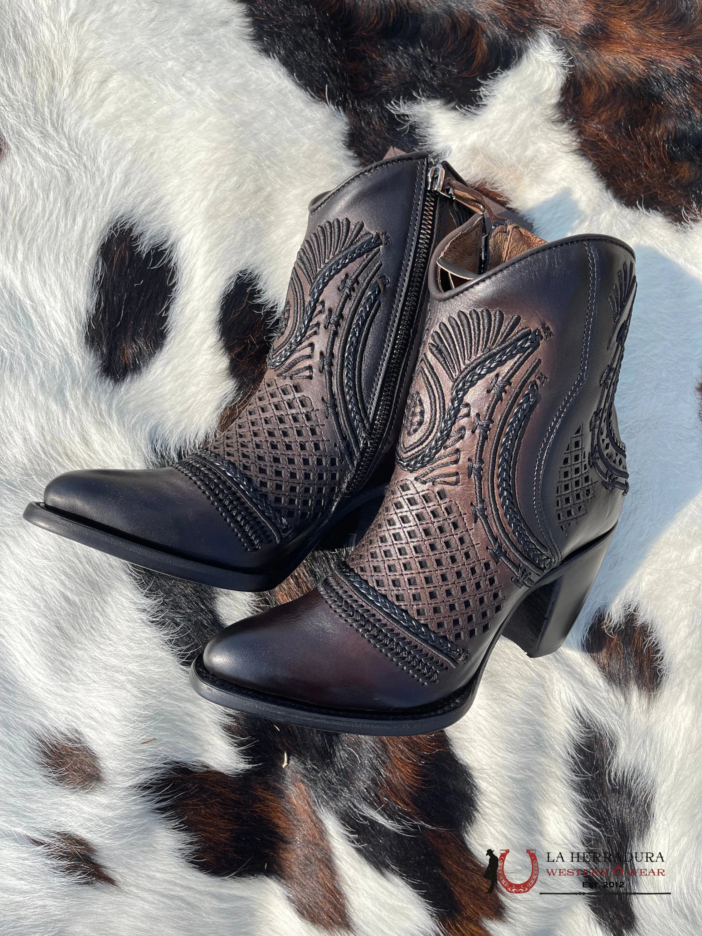 Botin Cuadra Crust Maple Sombreado Black/Brown 3F91Rs Botas Mujeres