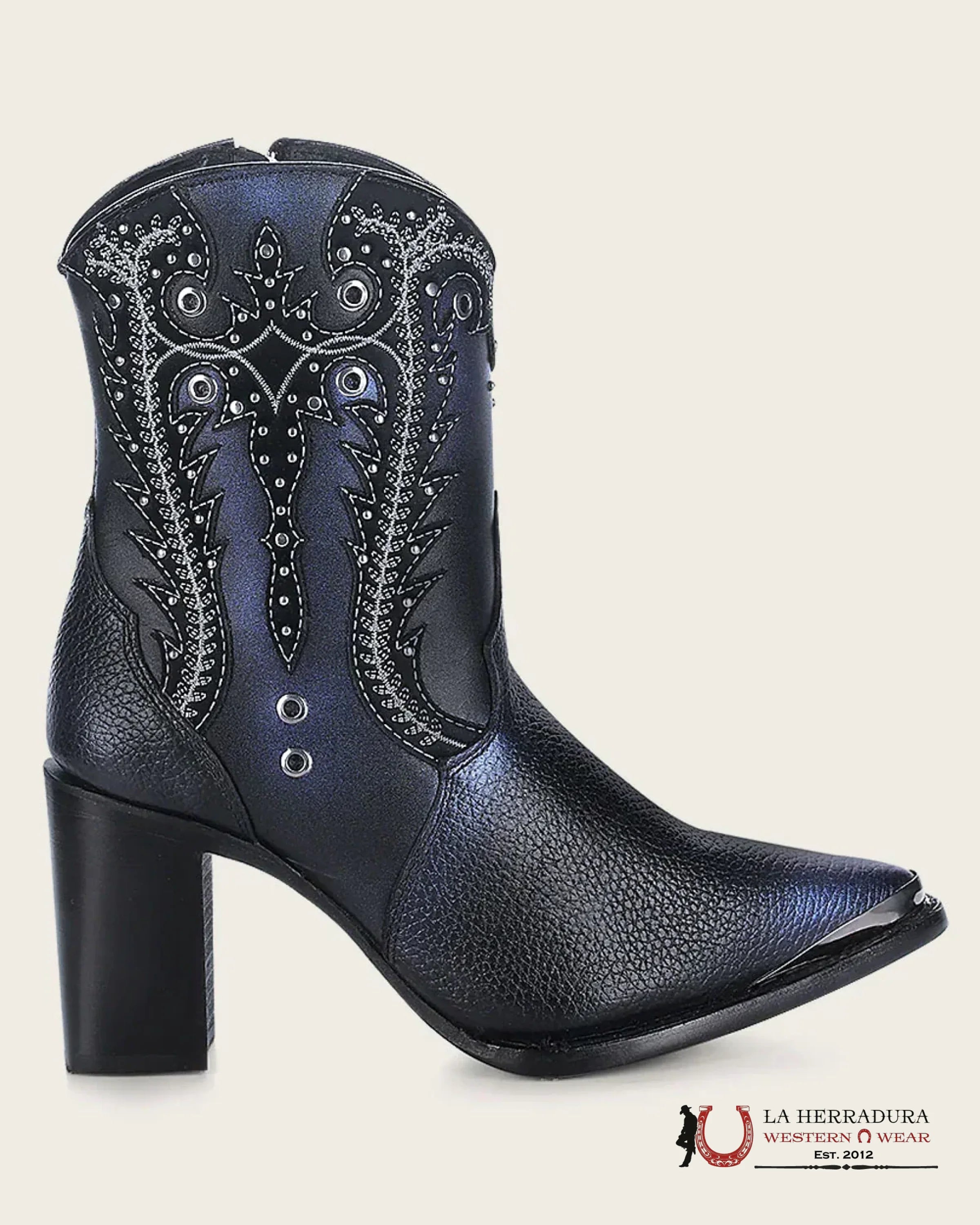 CUADRA ANKLE WESTERN BLACK BOOTIE SANTA RES BOTAS MUJERES