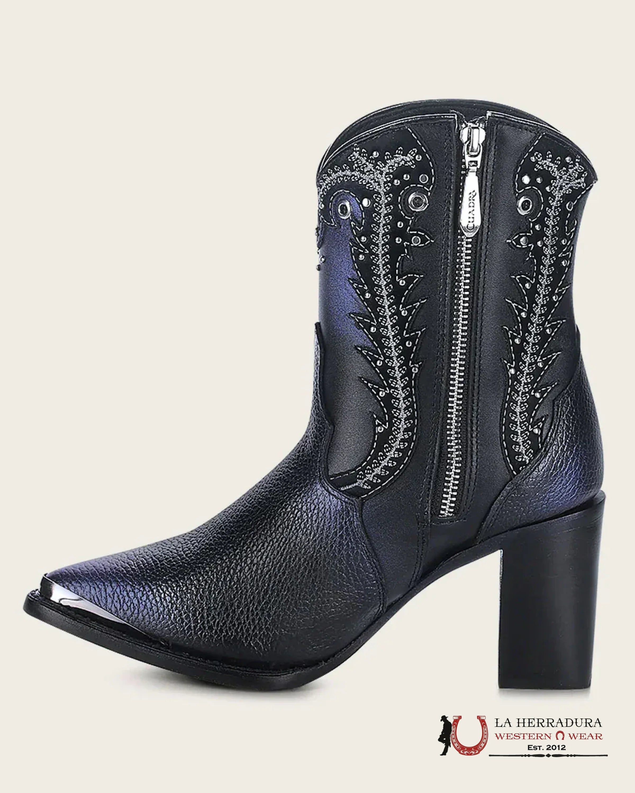 CUADRA ANKLE WESTERN BLACK BOOTIE SANTA RES BOTAS MUJERES