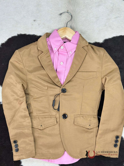 BOYS CAMEL SMOOTH LISO BLAZER LAM500