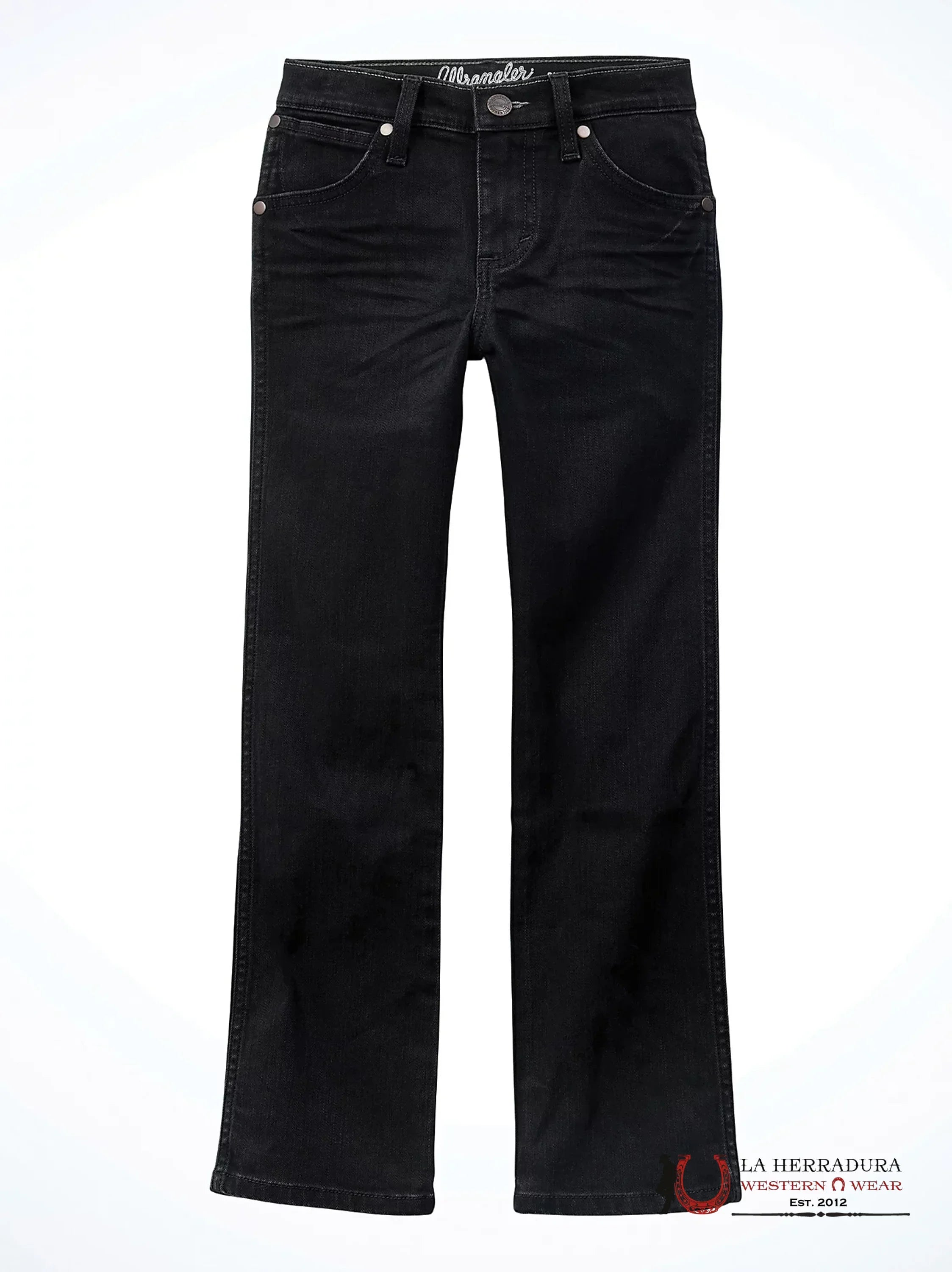 BOYS JESNS WRANGLER RETRO SLIM STRAIGHT BLACK KIDS 112358318 (88BWZ) NIÑOS