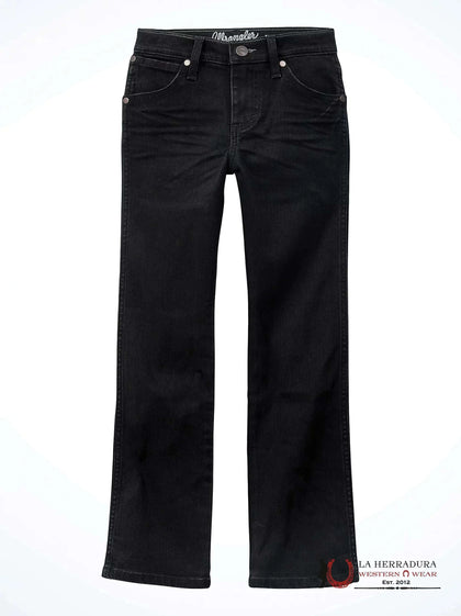BOYS JEANS WRANGLER RETRO SLIM STRAIGHT BLACK KIDS 112358318 (88BWZ)