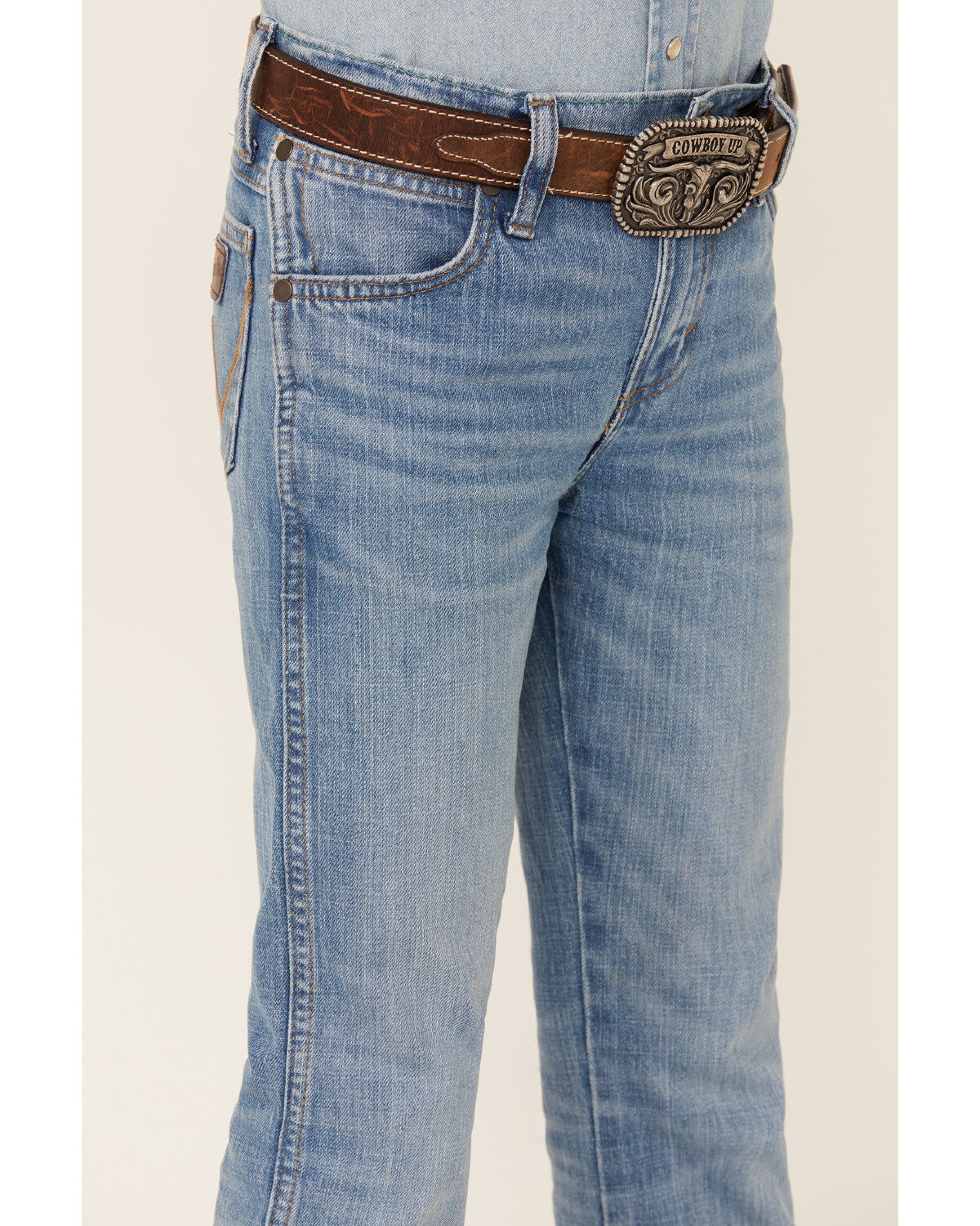 BOYS JEANS WRANGLER RETRO SLIM STRAIGHT SITS LOWER ON WAIST 112344608 88BWZ NIÑOS