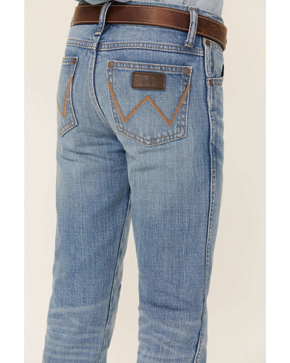 BOYS JEANS WRANGLER RETRO SLIM STRAIGHT SITS LOWER ON WAIST 112344608 88BWZ