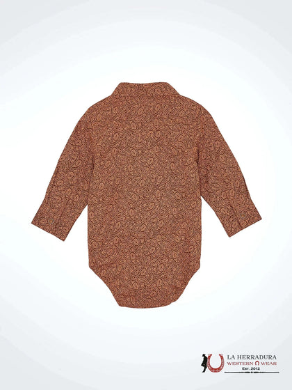 Body de manga larga con broches estilo Western Wrangler de niño, color café 112367741