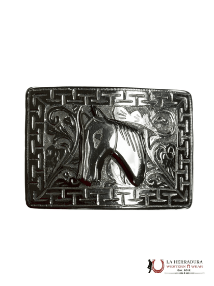 HEBILLA CHARRA CON DISEÑO DE CABALLO