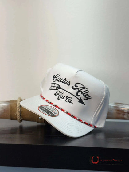 Cactus ALLEY HAT CO WHITE AND RED