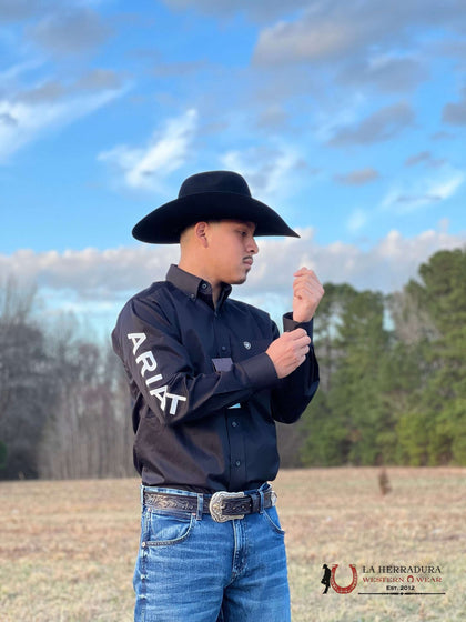 SHIRT ARIAT CLASSIC BLACK / WHITE LOGO- 10017497
