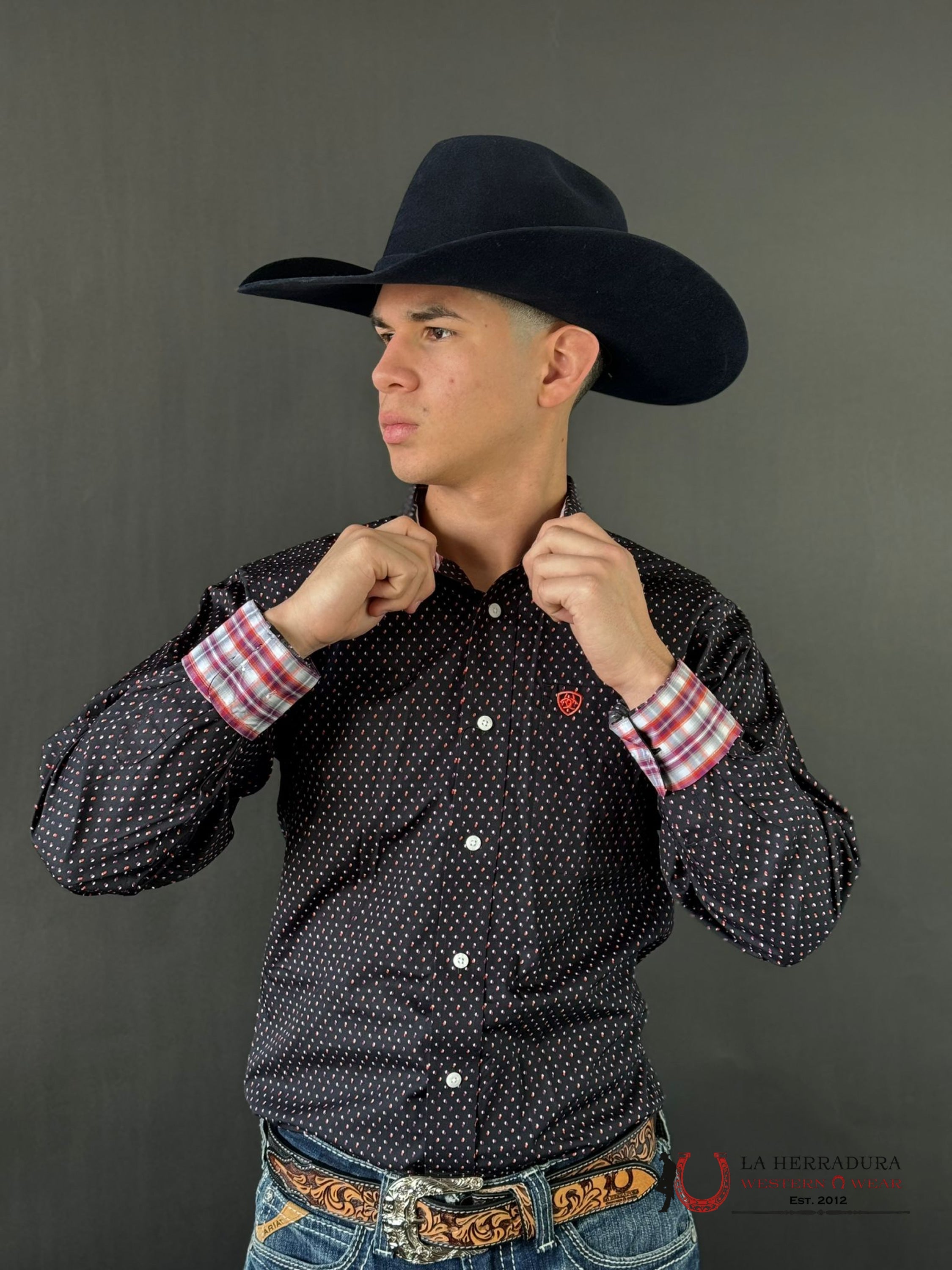 Camisa Ariat Fitted Vander Moonless Night Ropa Hombres