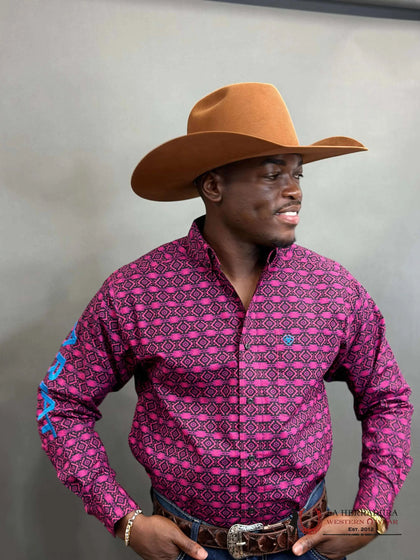 CAMISA ARIAT MAGENTA PURPLE TEAM MARKUS CLASSIC 10041783