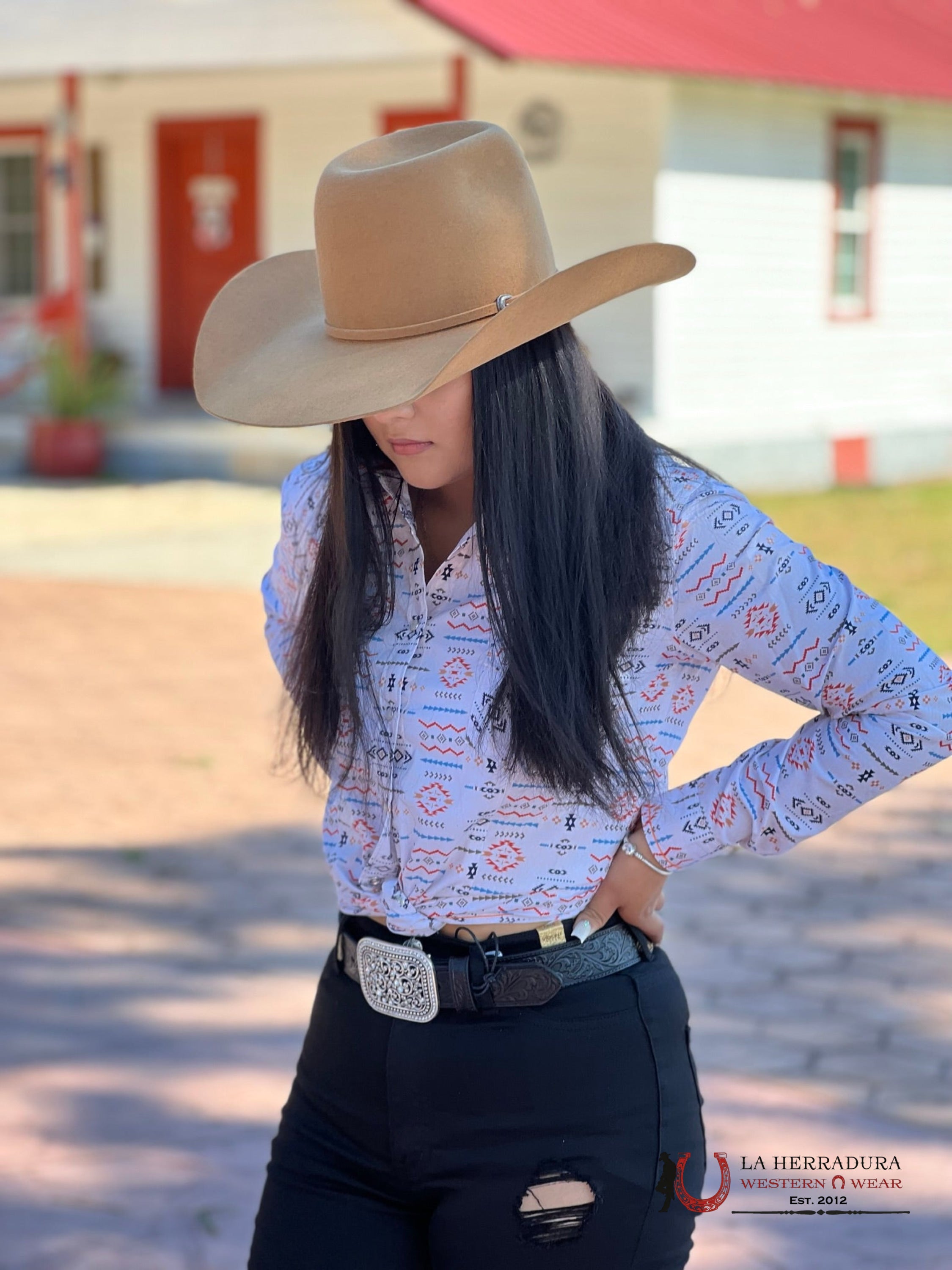 Camisa Mujeres Rock&Roll Orange Aztec Ropa