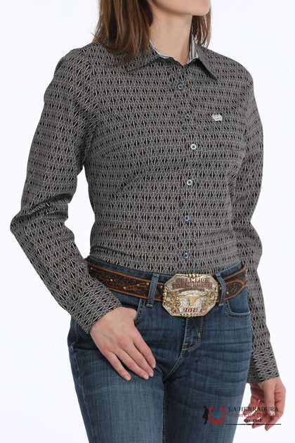 CAMISA PARA MUJERES CINCH BROWN MSW9164229