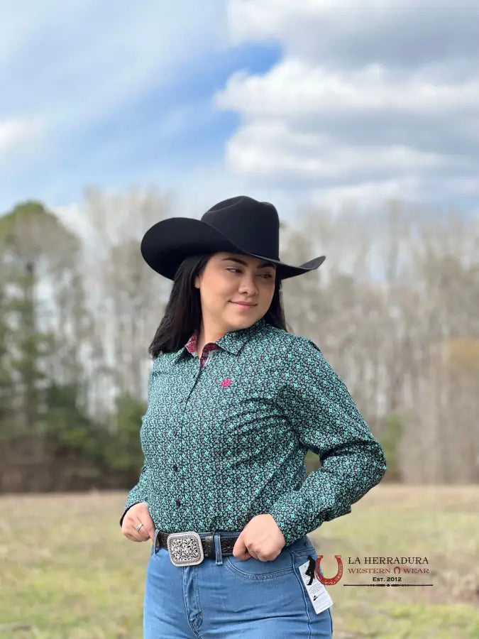 Camisa Para Mujeres Cinch Green 5018 Ropa