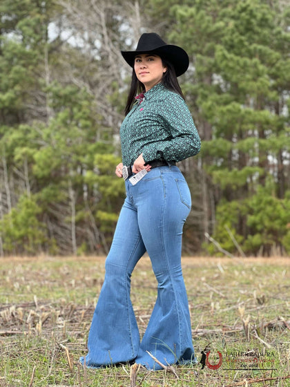 CAMISA PARA MUJERES CINCH GREEN 5018