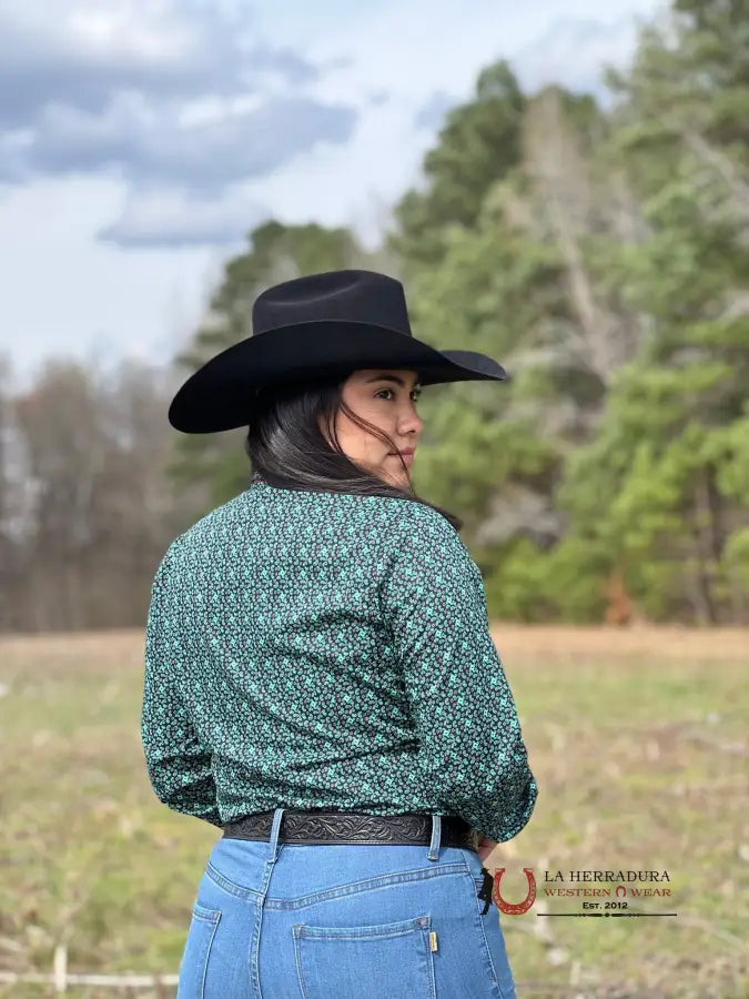 Camisa Para Mujeres Cinch Green 5018 Ropa