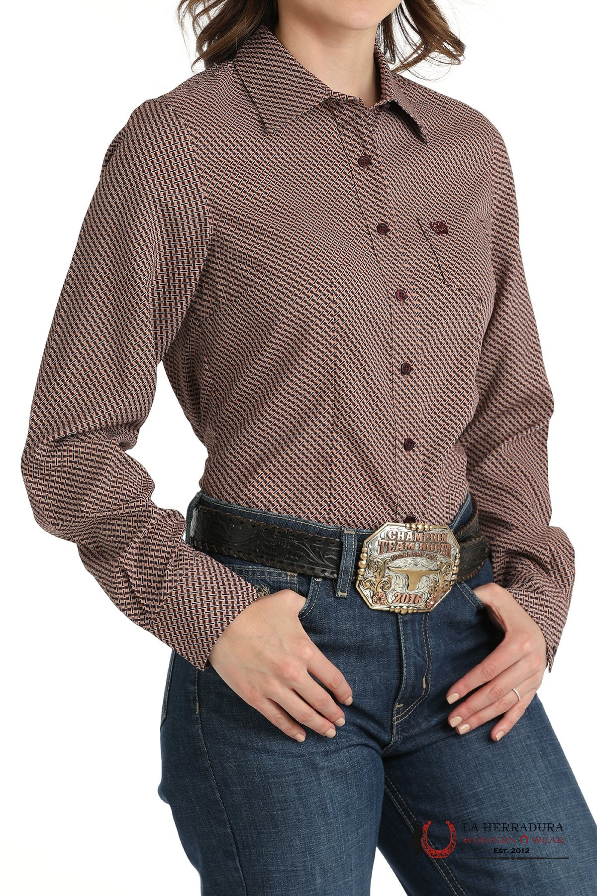 CAMISA PARA MUJERES CINCH Multicolor and Orange Print MSW9164225 ROPA MUJERES
