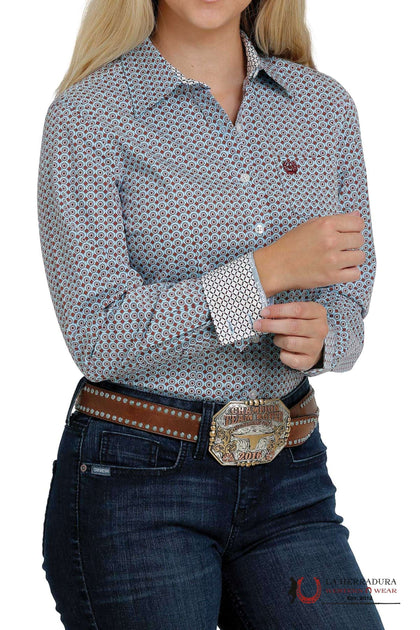 CAMISA PARA MUJERES CINCH MULTICOLOR MEDALLION PRINT