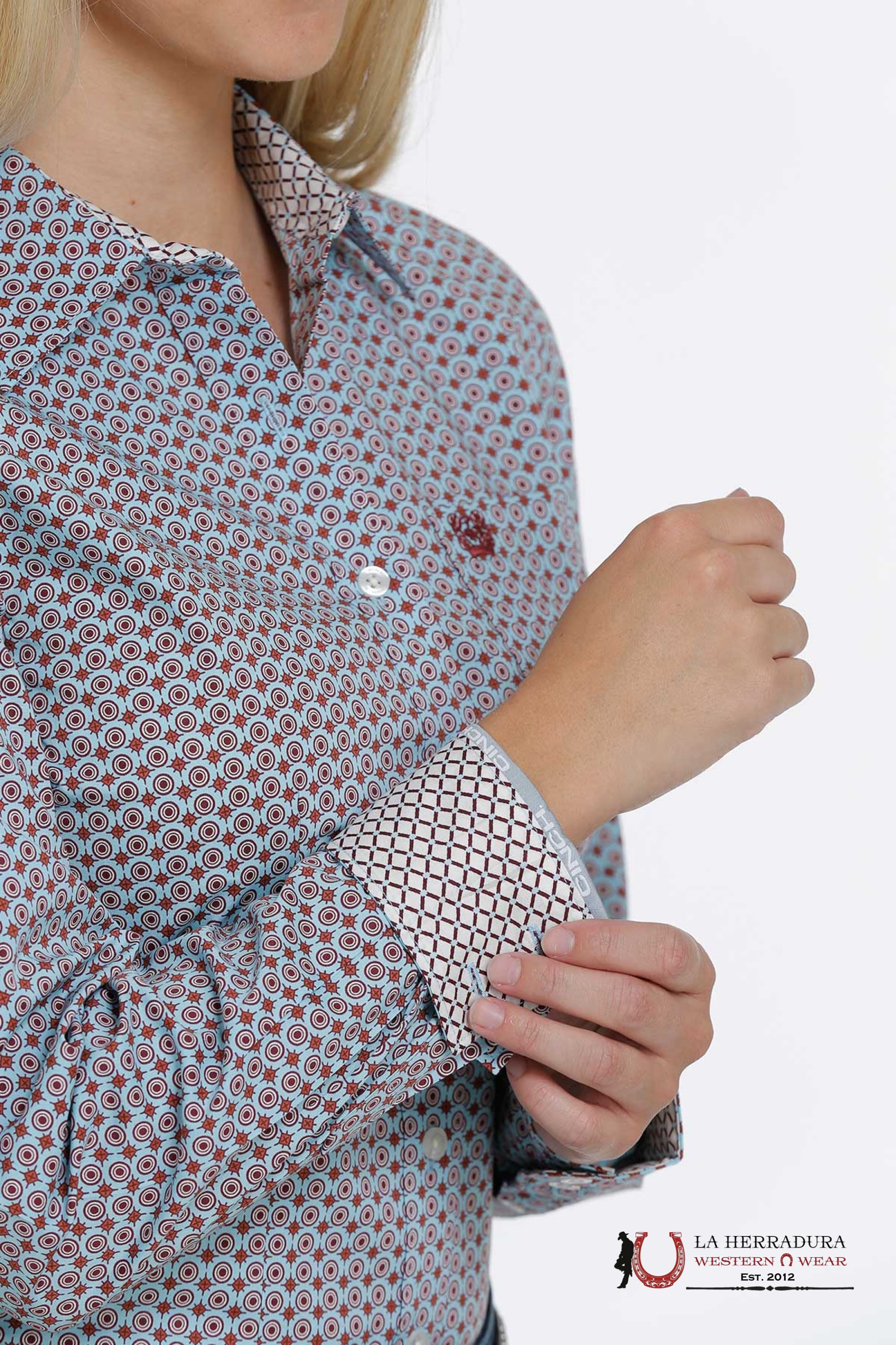 Camisa Para Mujeres Cinch Multicolor Medallion Print Ropa