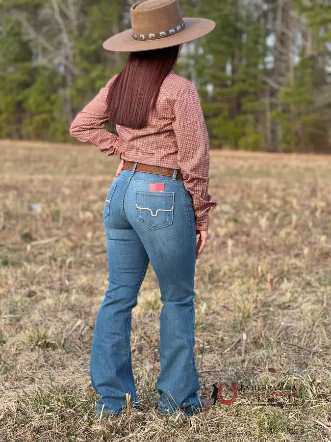 Camisa Para Mujeres Cinch Naranja Estampado Geometricas Ropa