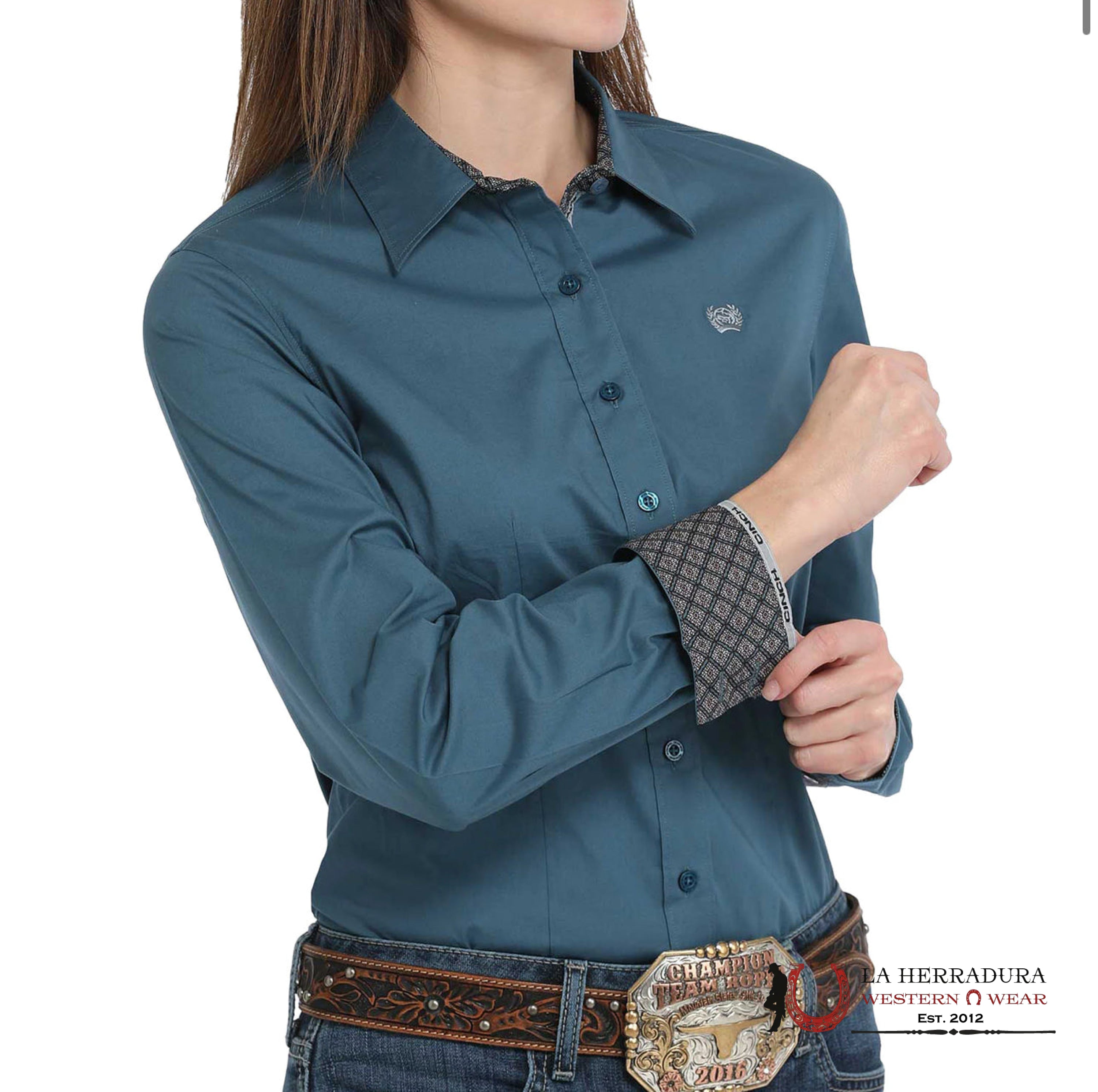 Camisa Para Mujeres Cinch Teal Ropa