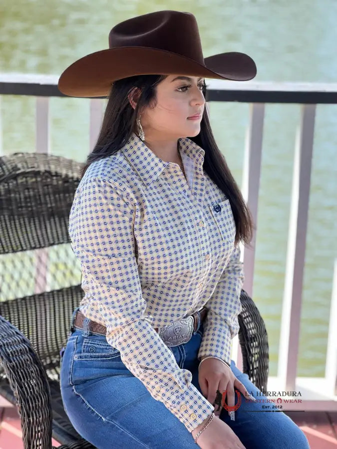 Camisa Para Mujeres Cinch Yellow Estampado 334 Ropa