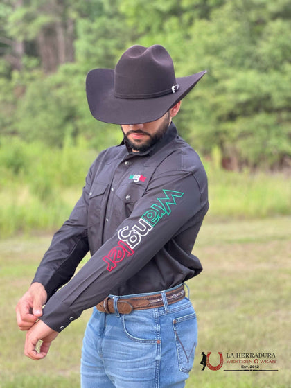 CAMISA WRANGLER / BLACK TEAM MEXICO 112317124
