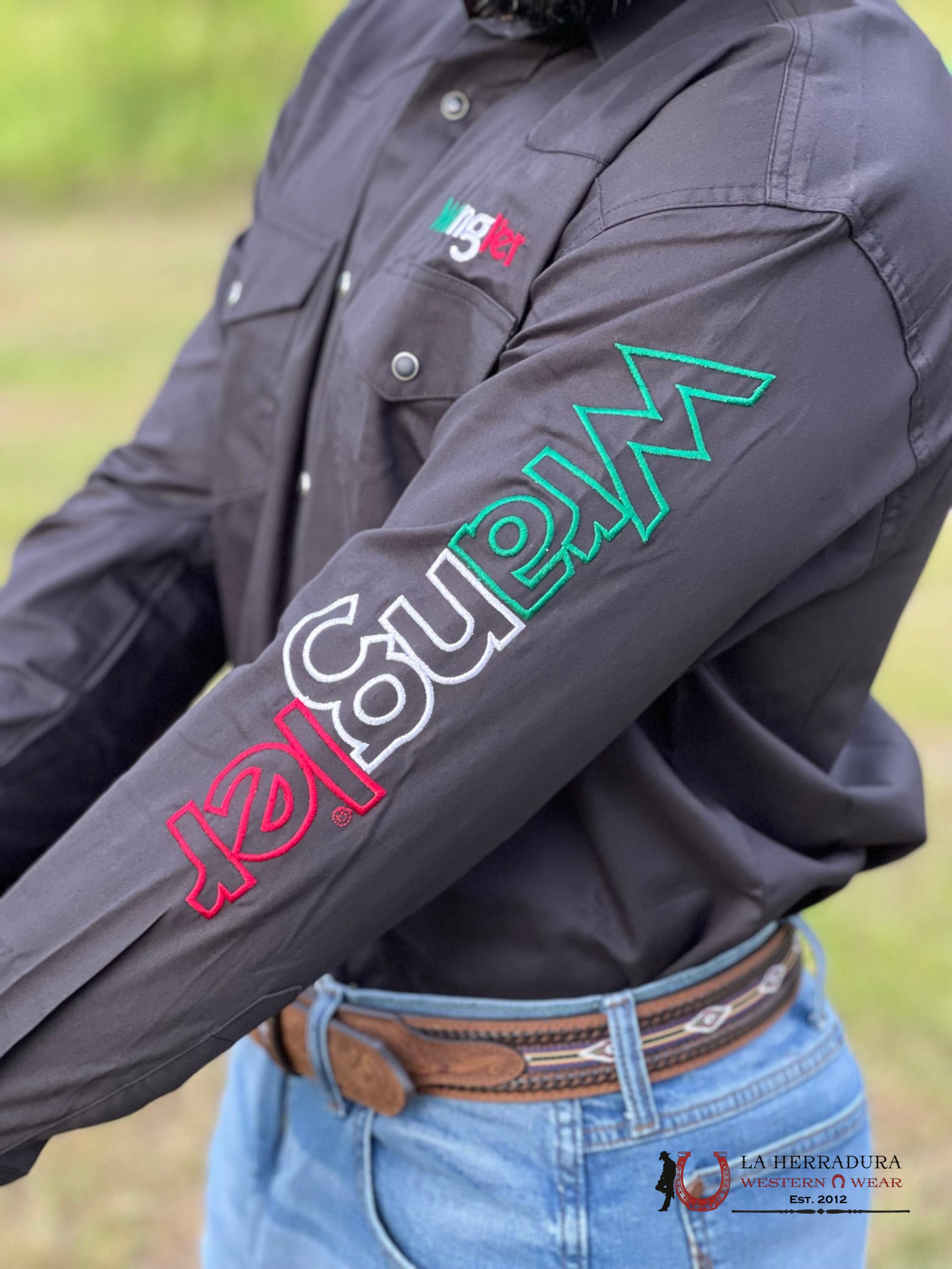 Camisa Wrangler / Black Team Mexico Ropa Hombres