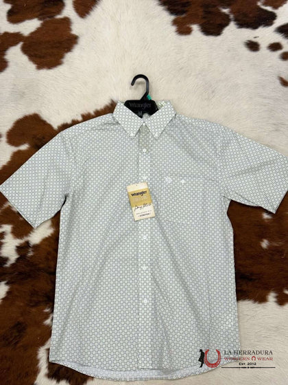 CAMISA WRANGLER COOL GREY PATTERNED SHORT SLEEVE GEORGE STRAIT COLLECTION 112344897