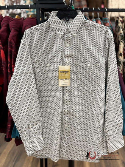 CAMISA WRANGLER PEAR LIME PATTERNED GEORGE STRAIT COLLECTION 112344891