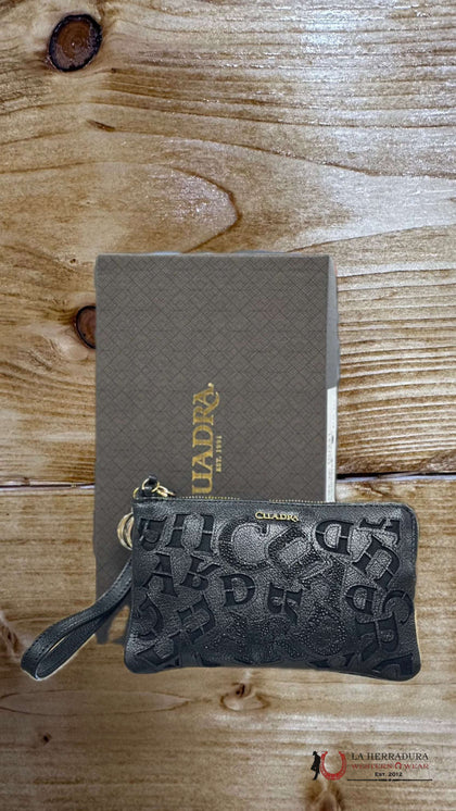 CARTERA CUADRA DAMA MANTARRAYA LASER & EMBROIDERY WA NEGR LD DU331