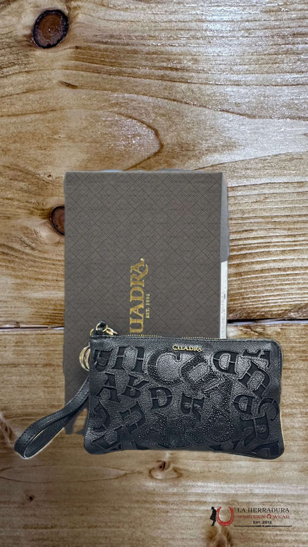 CARTERA CUADRA DAMA MANTARRAYA LASER & EMBROIDERY WA NEGR LD DU331
