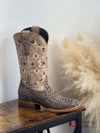 CAVAL EXOTIC PYTHON ORIX ARENA SQ. TOE BOOT