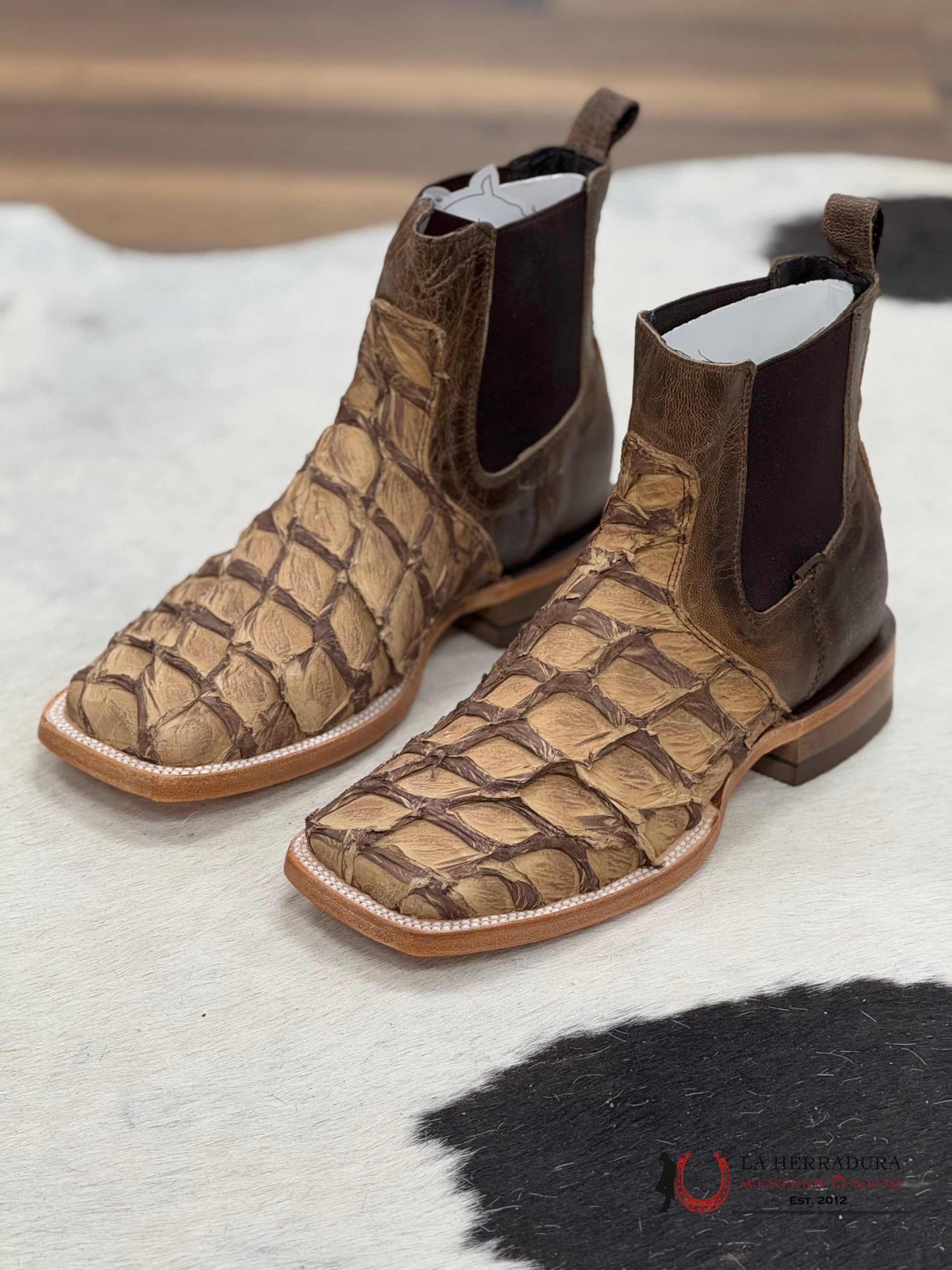 Exotic Fish Short Boots Orix Botín Pescado Botas Hombres