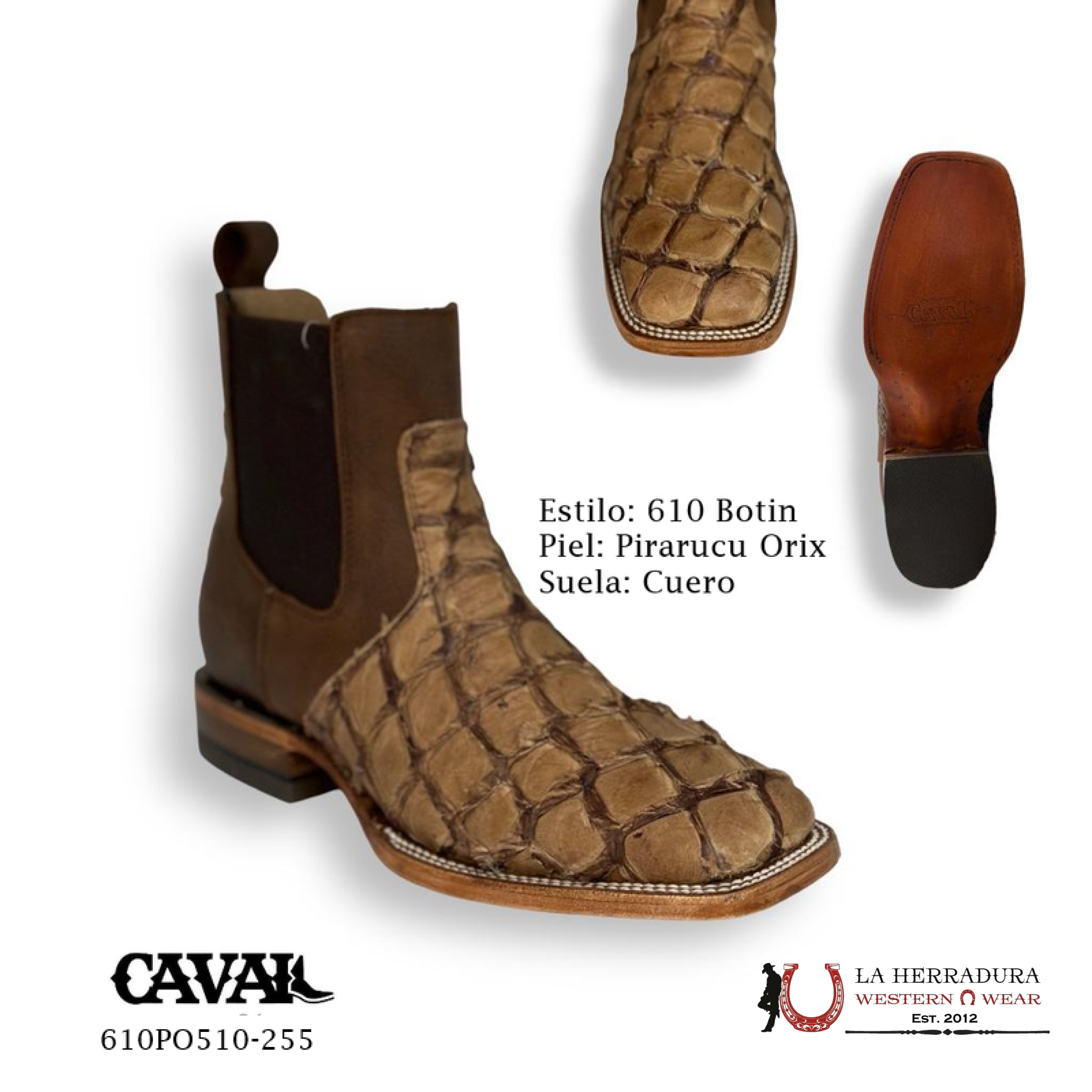 Exotic Fish Short Boots Orix Botín Pescado Botas Hombres