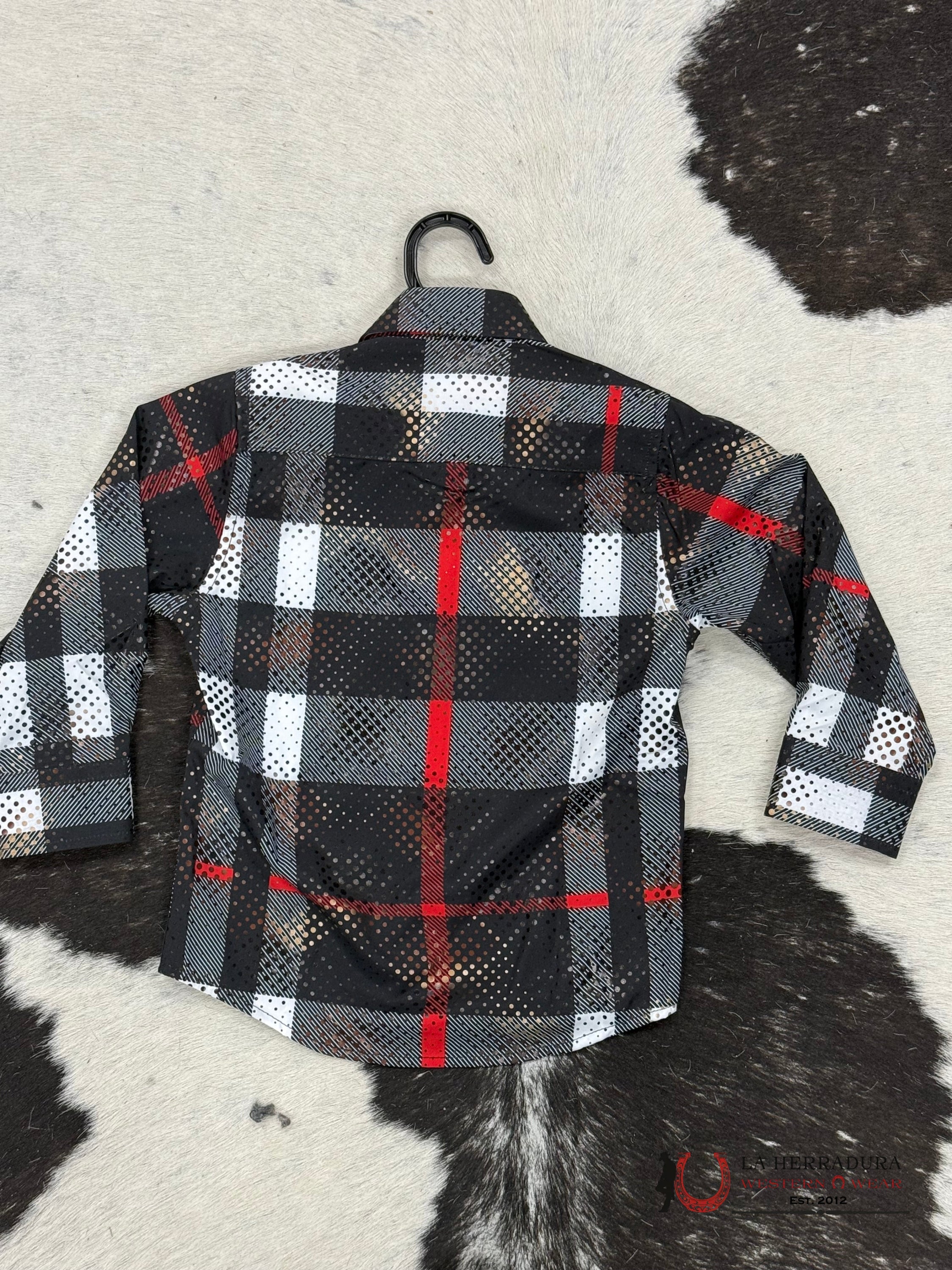 Chuxx Italy Design Kids Shirt Black And Red Lcs121 Niños