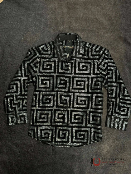 CAMISA INFANTIL CHUXX ITALY DESIGN NEGRA LCS118