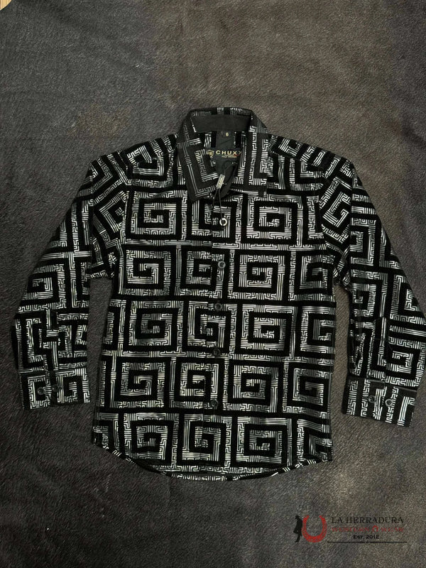 CAMISA INFANTIL CHUXX ITALY DESIGN NEGRA LCS118