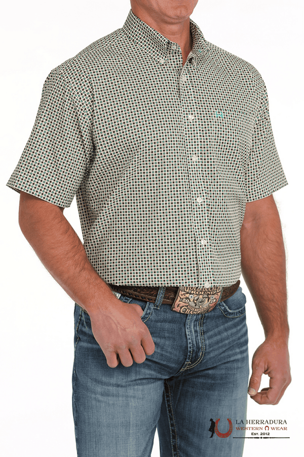 CAMISA DE MANGA CORTA PARA HOMBRE CINCH ARENA FLEX CON ESTAMPADO GEOMÉTRICO MTW1704148