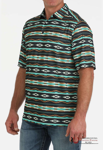 CINCH ARENAFLEX SOUTHWESTERN MULTI COLOR PRINT - MENS POLO - MTK1865030
