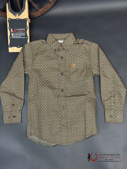 CINCH BOYS GEOMÉTRICO ESTILO MARRÓN MTW7060357
