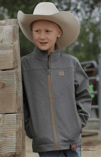 CHAQUETA HOOEY SOFT SHELL JOVEN TAN CON AZTECA