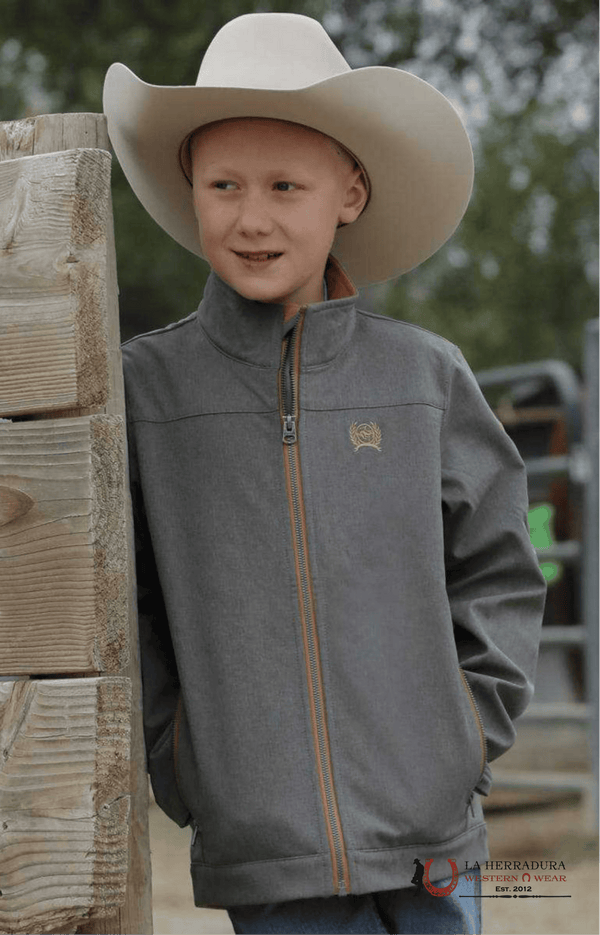 CHAQUETA HOOEY SOFT SHELL JOVEN TAN CON AZTECA