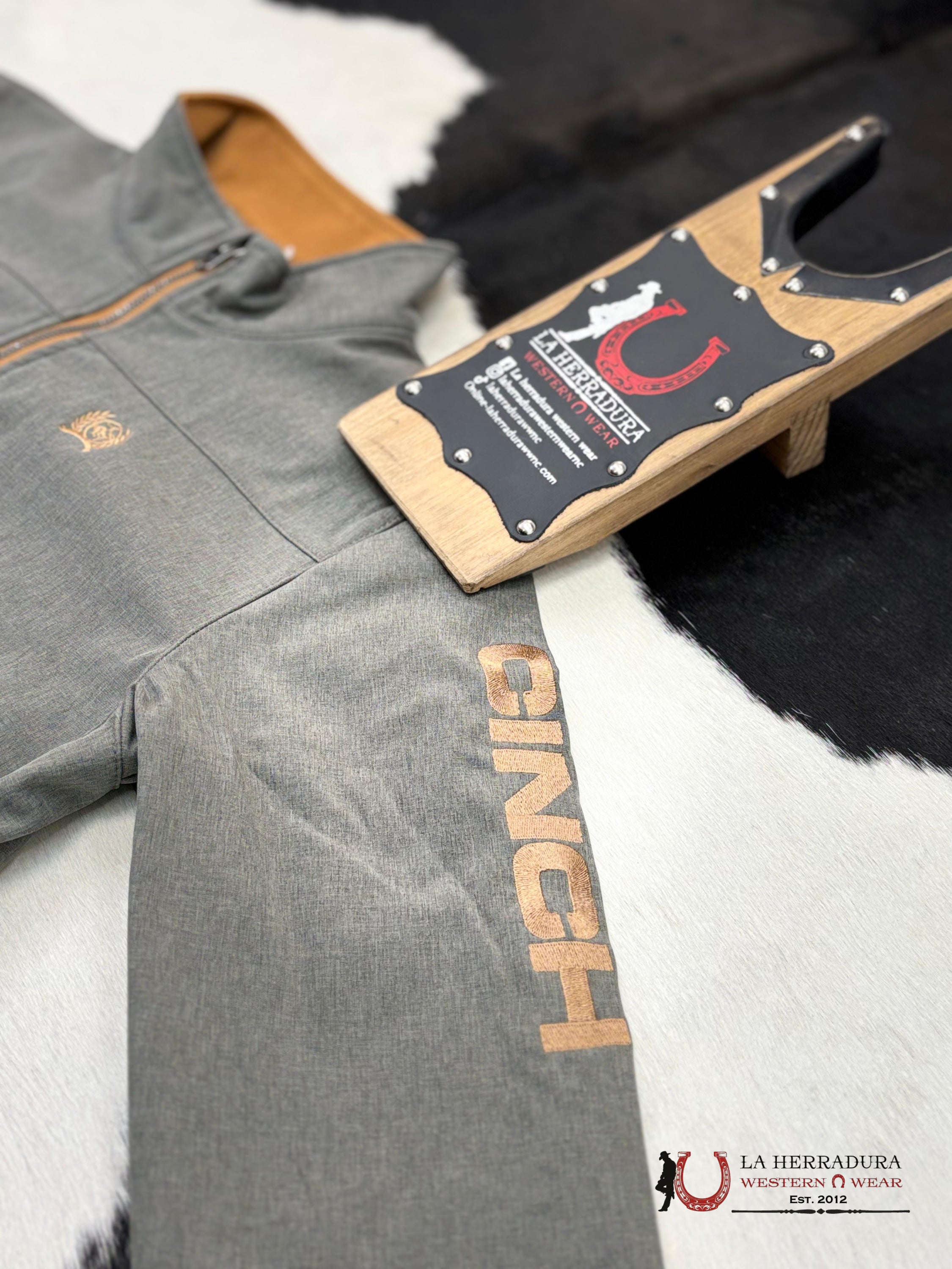 Cinch Boy’s Match Dad Bonded Jacket - Grey Niñas