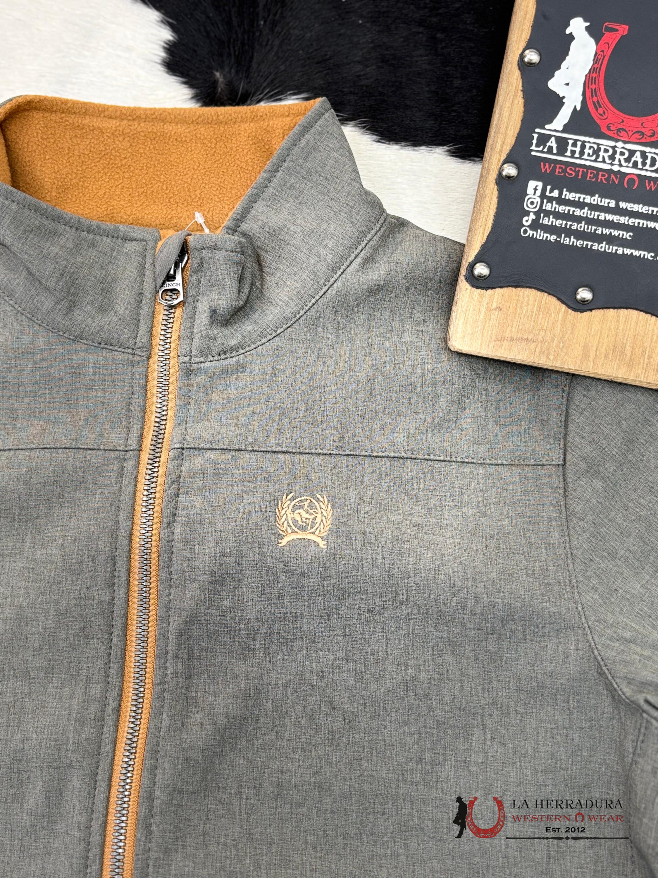 Cinch Boy’s Match Dad Bonded Jacket - Grey Niñas