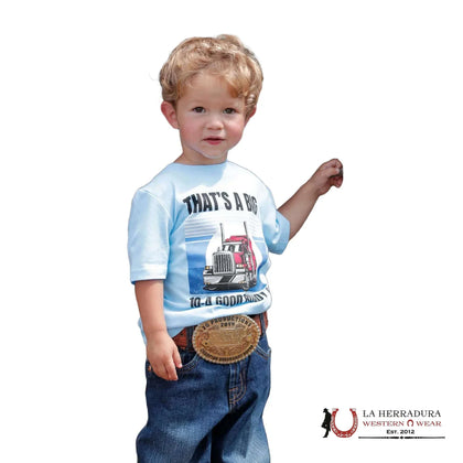 CAMISA CINCH BOYS Manga Corta Azul MTT7671091