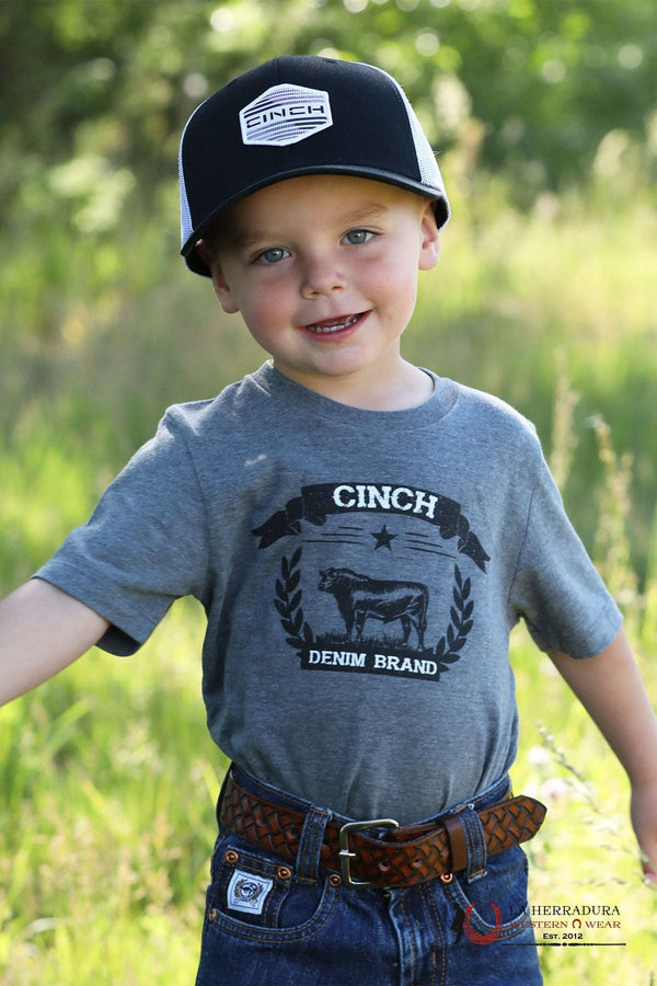 CINCH BOYS Short Sleeve Grey SHIRT MTT7671098