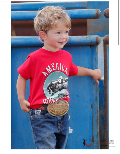 CAMISA ROJA de Manga Corta para NIÑOS CINCH MTT7672054