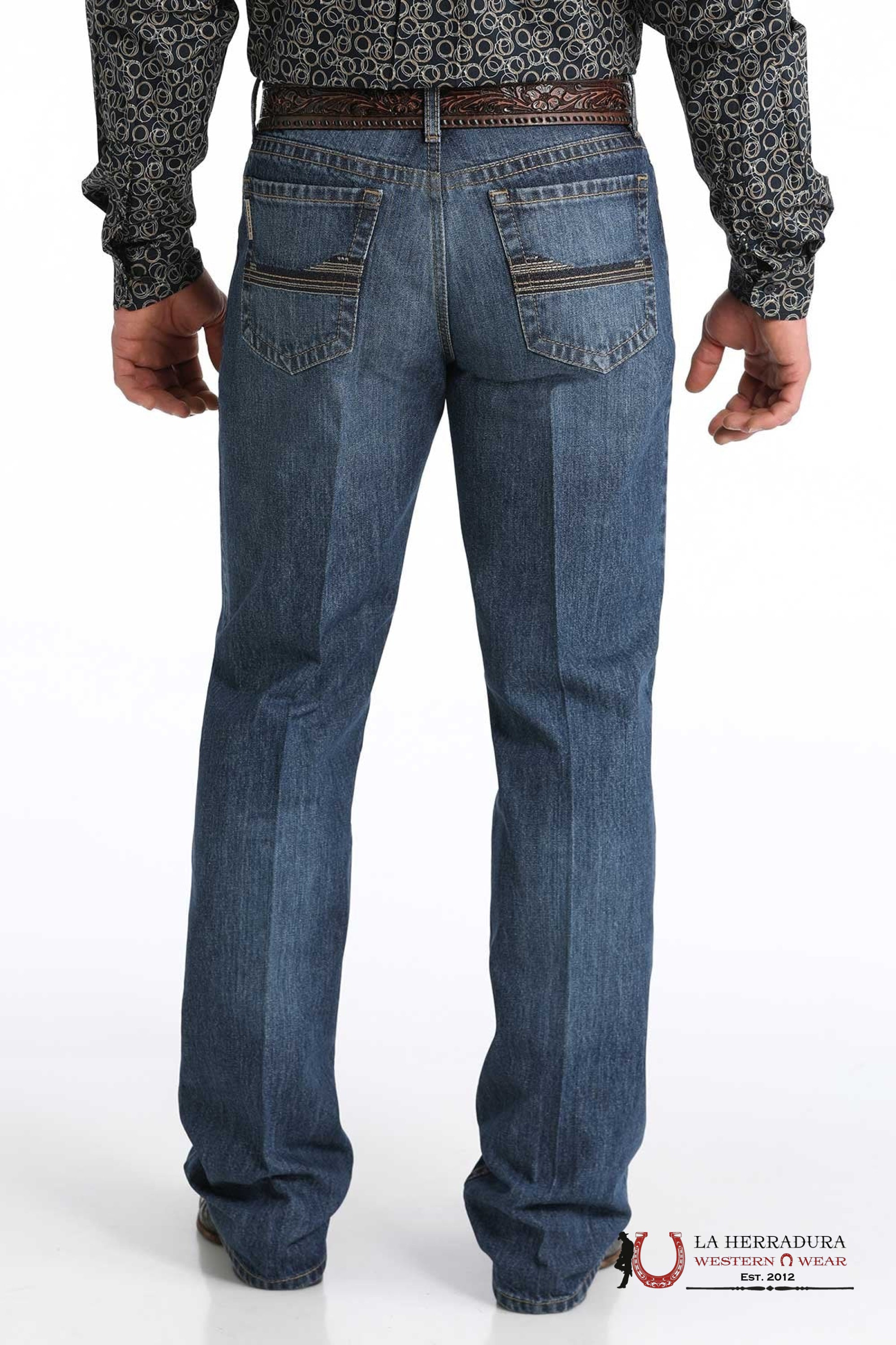 CINCH GRANT MID RISE RELAXED BOOT CUT Medium Washed - 7001 ROPA HOMBRES
